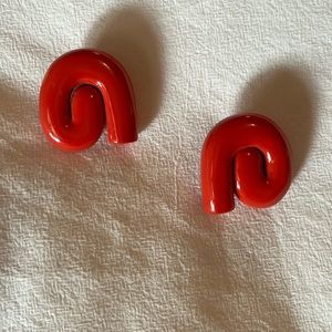 Uncommon Matters Nimbus earrings. Red.